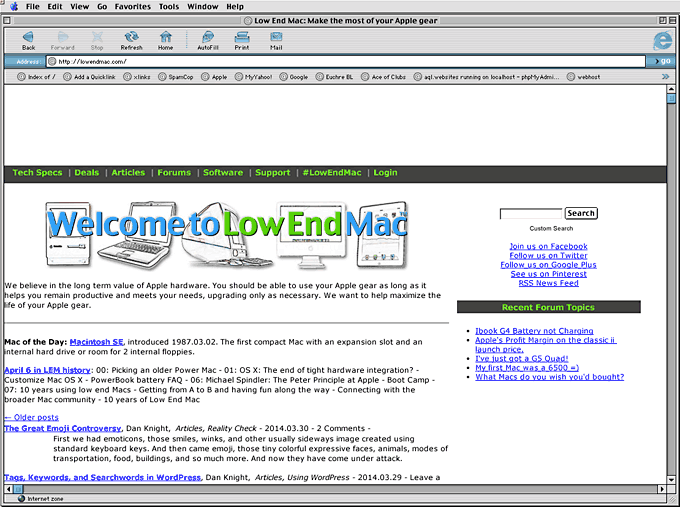 microsoft internet explorer for mac high sierra